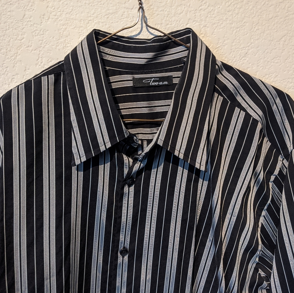 TWO A.M. club shirt, Made in Hong Kong, XL, BLK